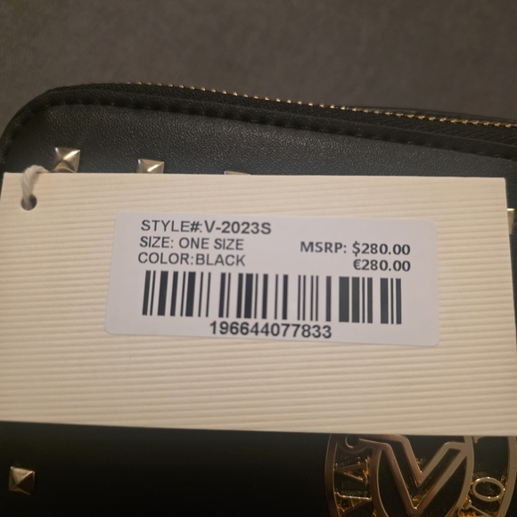 NWT Valentino Orlandi Black Studded Crossbody Bag - Picture 7 of 8